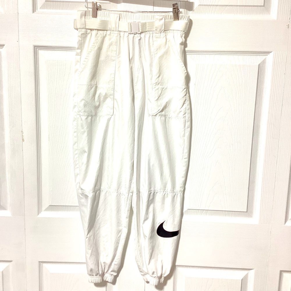 Nike White Pants with Black Logo - Picture 8 of 13
